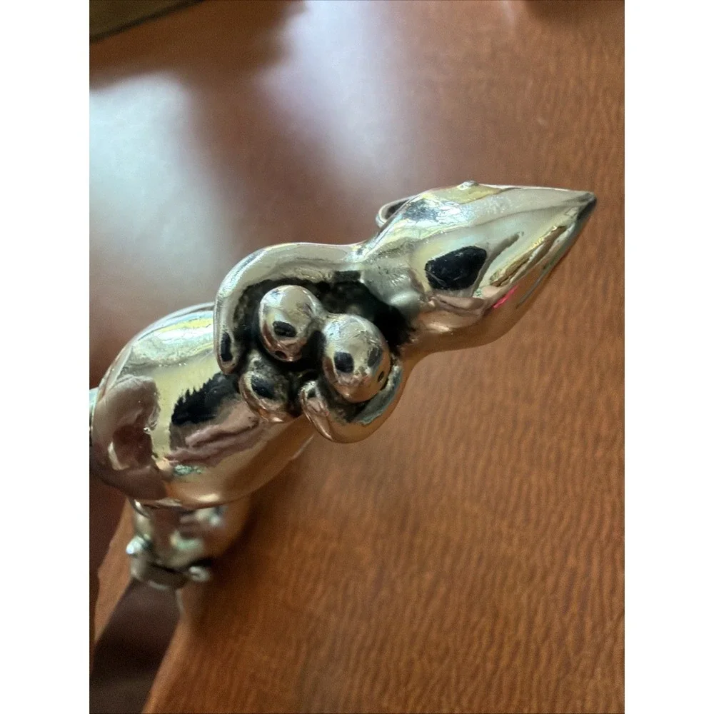 2002 Boston Warehouse SPREADERS Stainless Steel Mice Mouse Cheese  Vintage